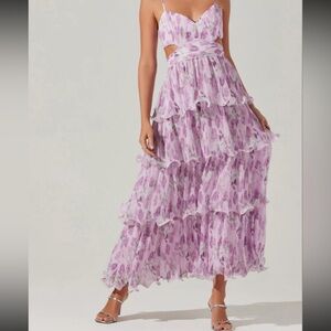 ASTR Floral Lavender Jaiden Dress